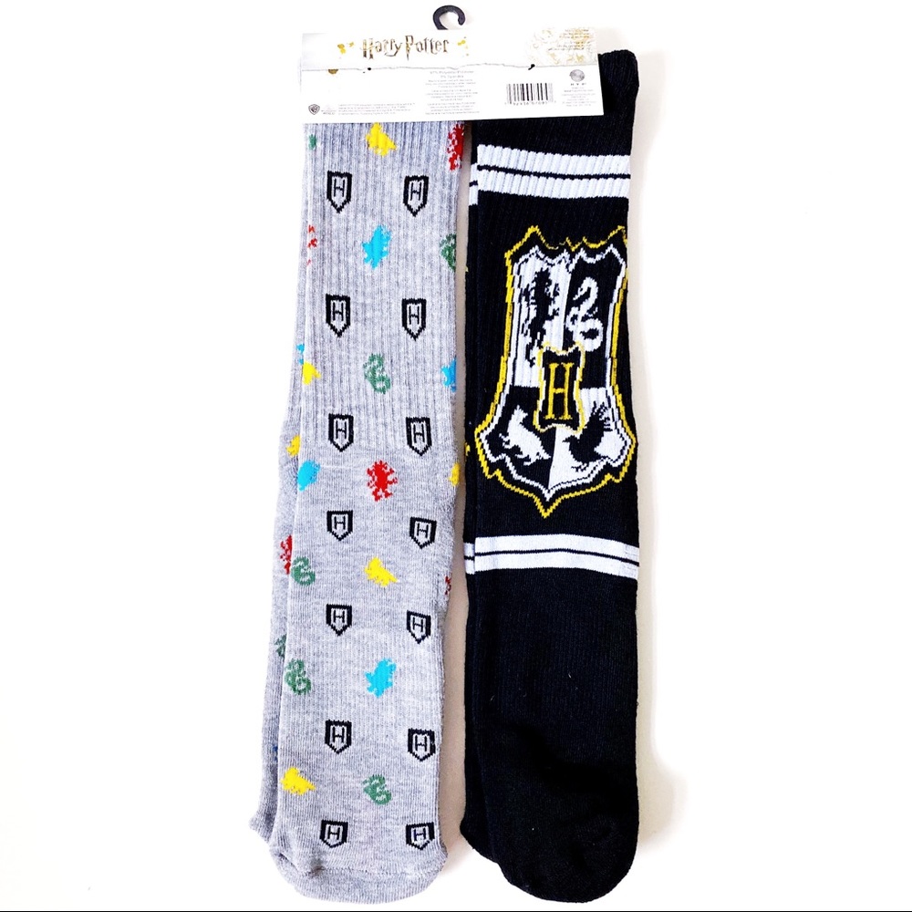 WB Harry Potter Hogwarts Socks 2 Pairs Gryffindor - Picture 6 of 7